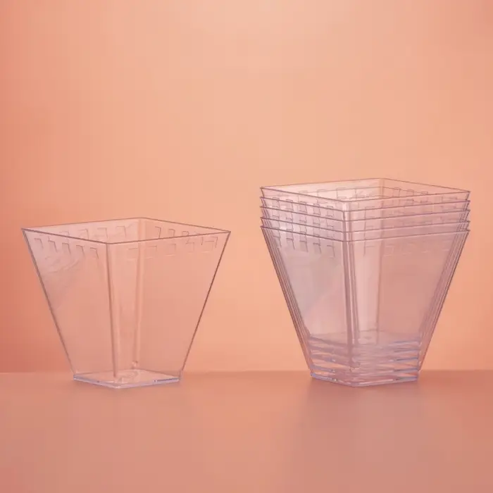 Форма пластиковая одноразовая для фуршета «Брюссель», 150 мл, прозрачая