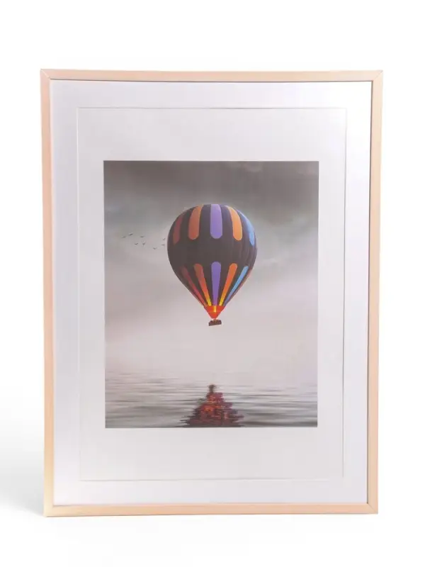 Фоторамка ПВХ на 1 фото Ellis 50&times;70 см, с паспарту, натуральный (пластиковый экран)