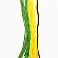 Набор для творчества цветы из пушистой проволоки в горшке, желтый  цветок