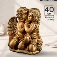 Фигура &laquo;Ангел и Фея&raquo; большой бронза 23&times;36&times;40 см