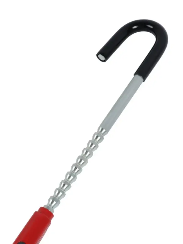 Замок противоугонный на руль автомобиля, металл, красный, 53 см