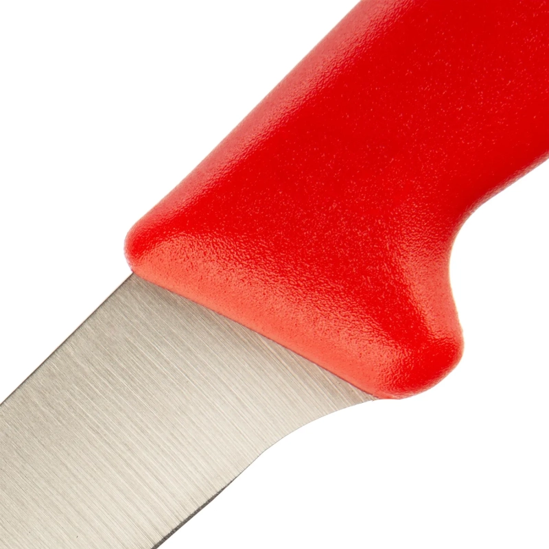 Нож разделочный  лез 150 мм  толщ 2 мм  3Cr13  красная пластиковая ручка