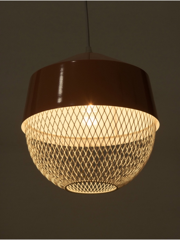 Светильник Lea 1х40Вт Е27 розовый  26х26х32см