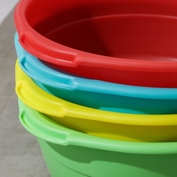 Таз круглый, 14 л, особо прочный, цвет МИКС Таз круглый, 14 л, особо прочный, цвет МИКС