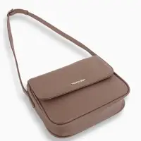 Сумка женская мессенджер TEXTURA на магните, 25&times;7.5&times;19 см, бежевая