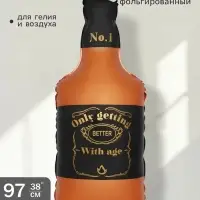 Воздушный шар фольгированный 38" &laquo;Бутылка виски&raquo;, сатин