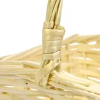 Корзина плетеная ИВА 27х22х14 см ПЛЕТ ручка h=13 см белая