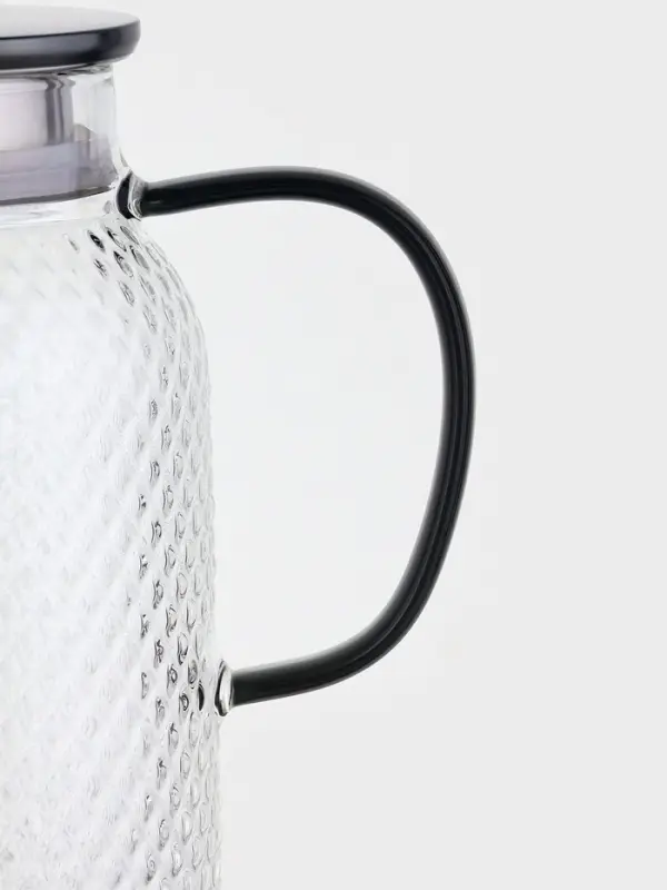 Кувшин Кувшин "Богема.Соты", черная ручка/крышка-сито, 16х11х23 см