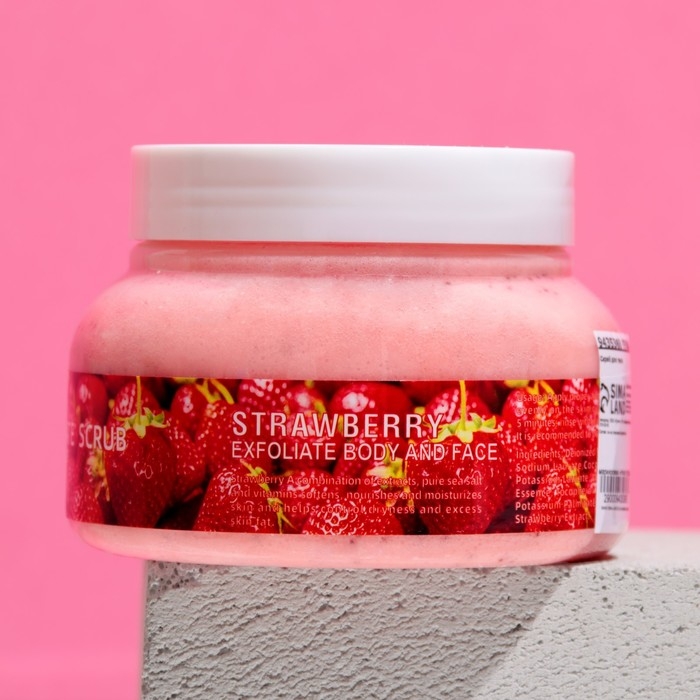 Скраб для тела клубничный, 380 гр Скраб для тела клубничный, 380 гр