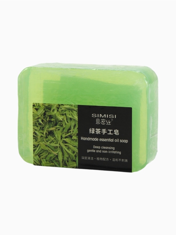 Мыло ручной работы с эфирным маслом зелёного чая, 90 г