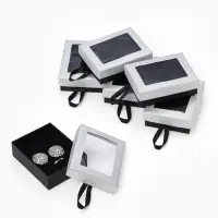 Набор подарочных коробочек 6 шт. под набор &laquo;Селебрити&raquo;, 7&times;9 см, серебристый, чёрный