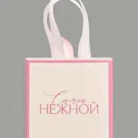 Коробка-пакет под бижутерию «Самой нежной», 7.5 х 7.5 х 3.5 см
