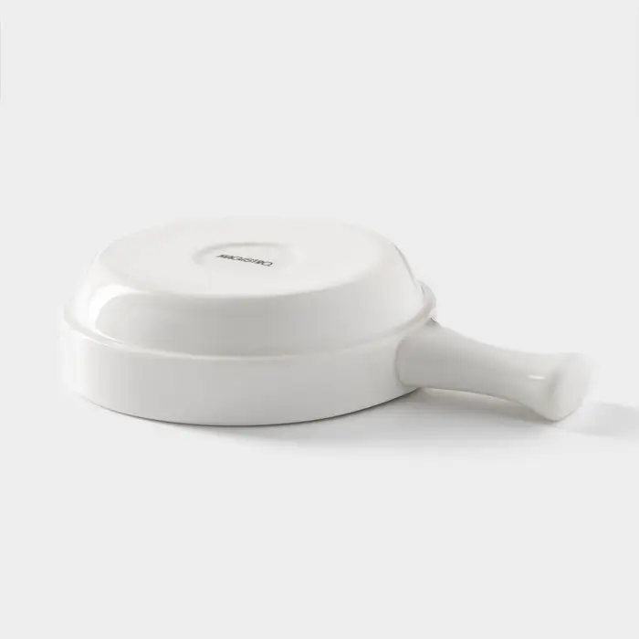 Кокотница Magistro &laquo;Бланш&raquo;, 20.3&times;14.4&times;4.6 см, фарфор, белая