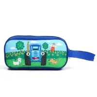 Косметичка детская на молнии 22&times;11&times;1.5 см, Синий трактор