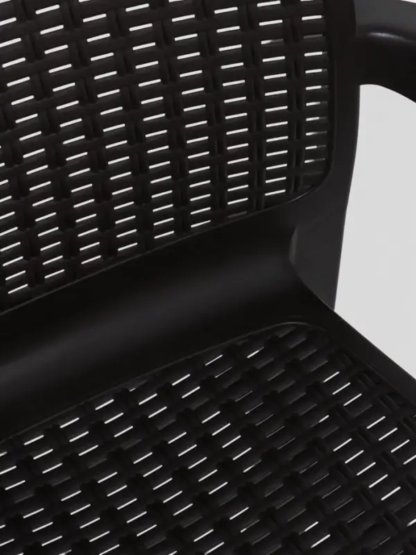 Стул садовый Rattan, 50.6&times;58&times;83.3 см, пластиковый, цвет горький шоколад