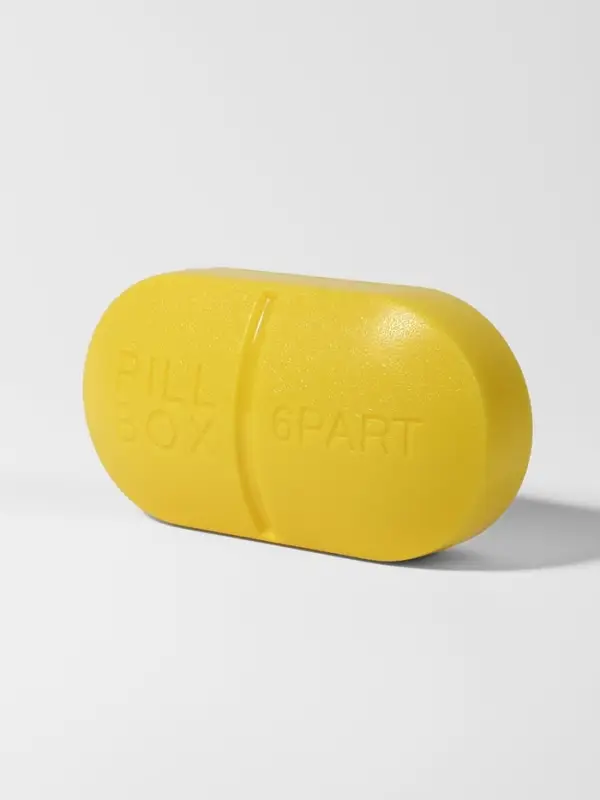 Таблетница Pill Box, 6 секций, 10&times;5.5&times;3 см, МИКС