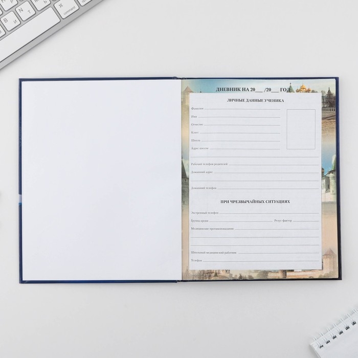 Дневник школьный 1-11 класс универсальный &laquo;Россия&raquo;, твердая обложка 7БЦ, глянцевая ламинация, 40 листов