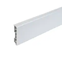 Плинтус напольный округлый &laquo;Идеал. Дюра&raquo;, 2200&times;80 мм, цвет 001 белый