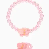 Набор детский &laquo;Выбражулька. Бабочки в горошек&raquo;, 2 предмета: браслет, кольцо, МИКС