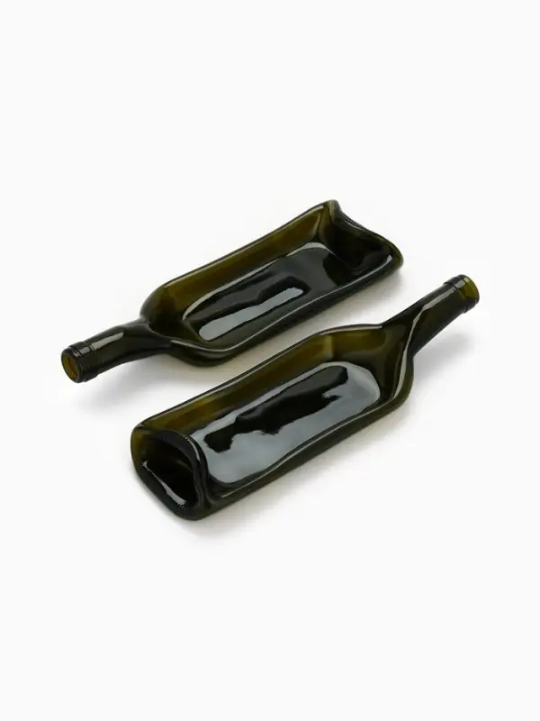 Тарелка бутылка, сервировочная, набор 2 шт.