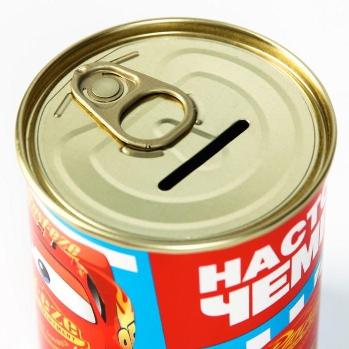 Копилка металлическая, 9,5 см х 7,5 см х 7,5 см Копилка металлическая, 9,5 см х 7,5 см х 7,5 см "Настоящий чемпион", Тачки