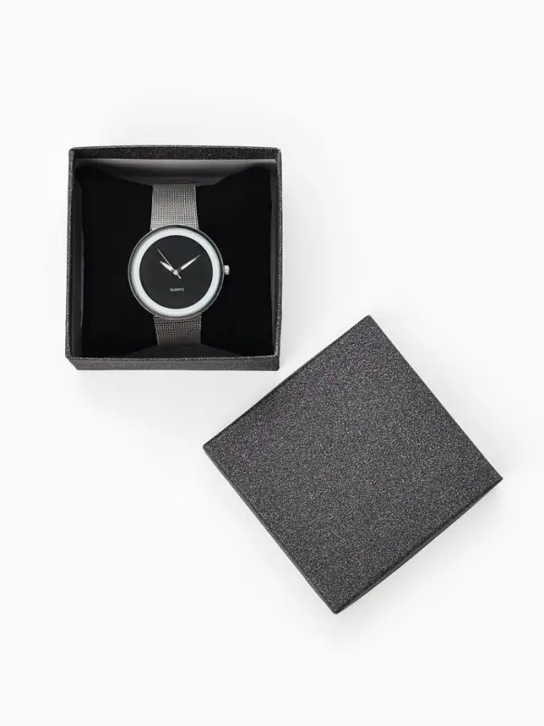 Набор коробочек подарочных 6 шт. под браслет/часы &laquo;Блеск&raquo;, 9&times;9, цвет чёрный (7892894)