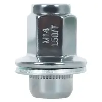 Гайка колесная M14x1,5x46, несъемная шайба, ключ 22, закрытая, хром для а/м Lexus/Toyota