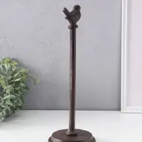 Фигурка чугун, держатель для полотенец бумажных &laquo;Птичка&raquo;, 12&times;12&times;33 см