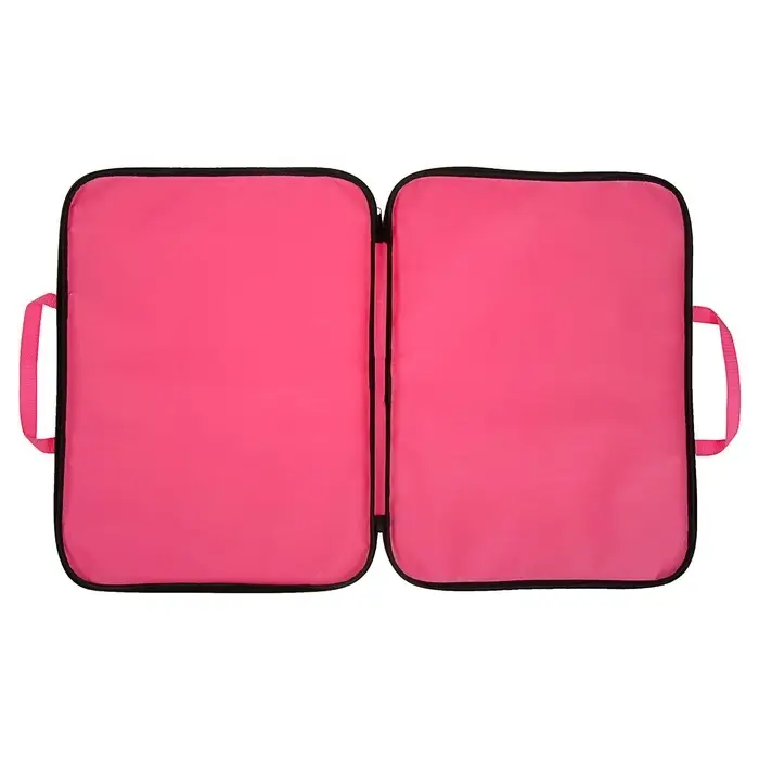 Папка А3 Calligrata, с ручками, текстиль, 20 мм, стандарт, 450&times;350 мм, розовая, 600D