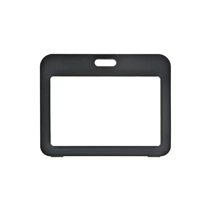Бейдж горизонтальный, внешний размер 100×80 мм, внутренний размер 85×54 мм, чёрный Бейдж горизонтальный, внешний размер 100×80 мм, внутренний размер 85×54 мм, чёрный