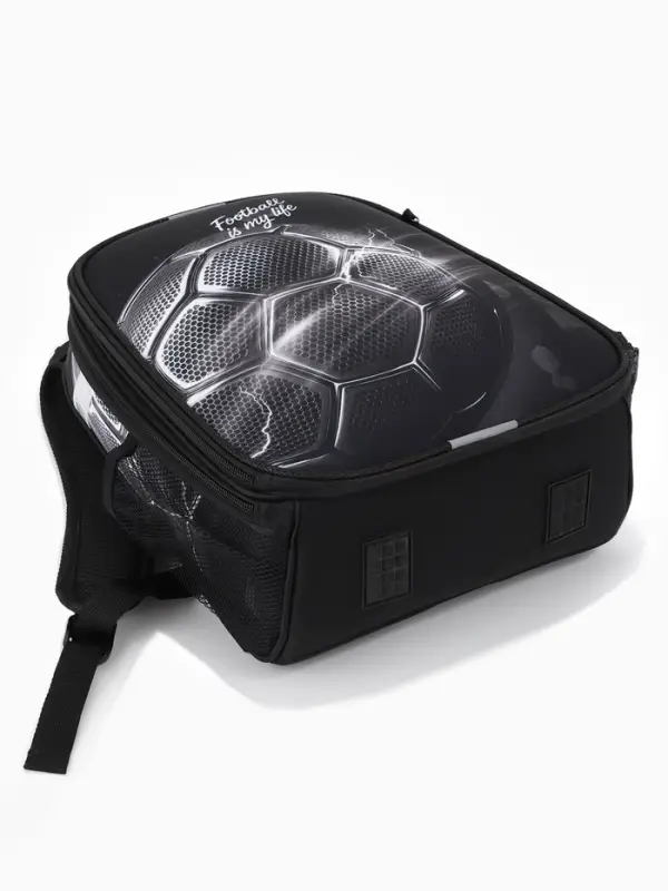 Рюкзак школьный для мальчика &laquo;Мяч&raquo;, Stavia, эргономичная спинка, 30&times;16&times;38 см, чёрный