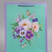 Пакет подарочный ламинированный  "От души" 26 х 12 х 32 см