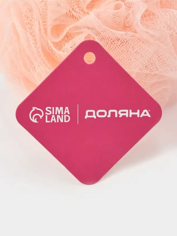 Мочалка для тела Доляна &laquo;Нежность&raquo;, 50 г, розовая