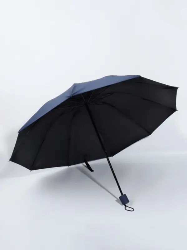 Зонт механический &laquo;Однотон&raquo;, сатин, 4 сложения, 10 спиц, R=62/70 см, d=124 см, МИКС