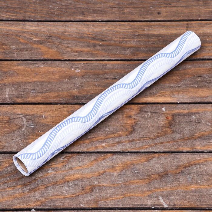 Бумага силиконизированная  Бумага силиконизированная " Веревки голубые" 0,38 х 5м