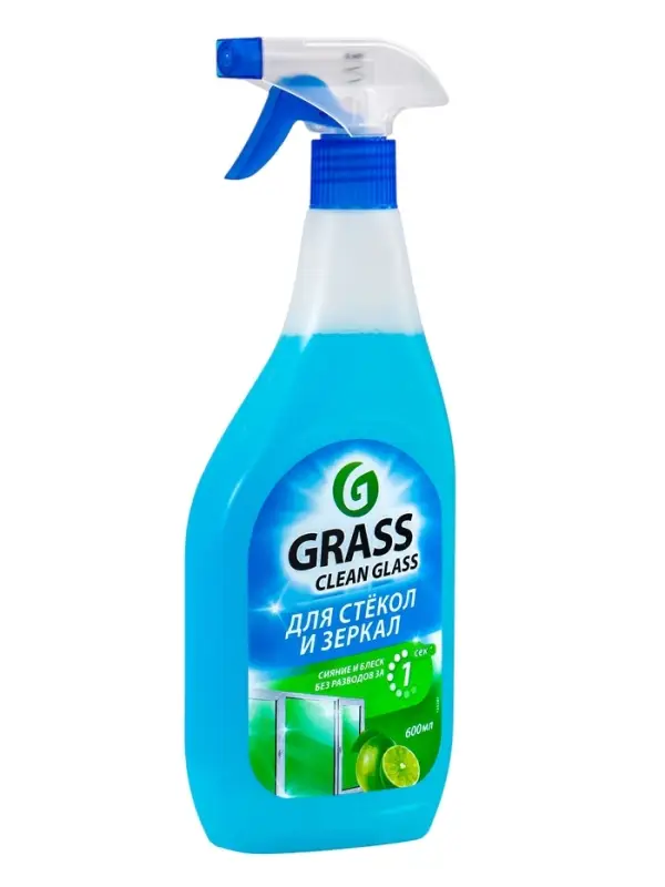 Средство для мытья стёкол и зеркал Clean Glass, голубая лагуна, 600 мл