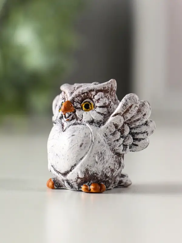 Фигурка полистоун &laquo;Филин с сердечком-пузиком&raquo;, 4&times;4.1&times;3 см, МИКС