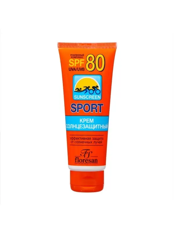 Солнцезащитный крем для спорта Floresan SPF 80, 60 мл