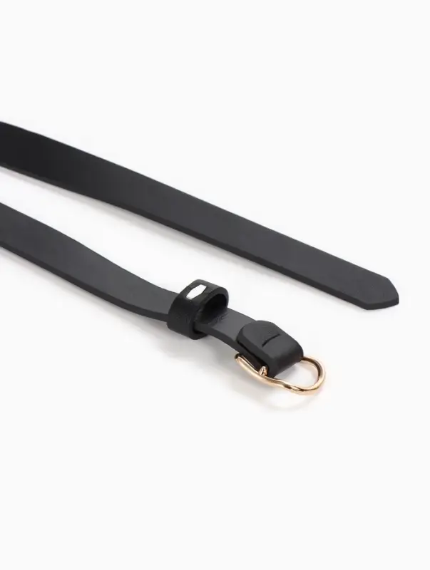 Ремень женский, 1.8&times;105 см, золотистая пряжка, чёрный