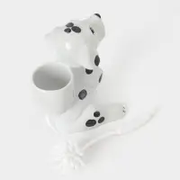 Ёршик для унитаза с подставкой &laquo;Дружок&raquo;, фарфор, белый