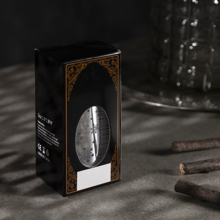 Светодиодная фигура «Серебристая свеча со снеговиком» 5 × 9 × 5 см, пластик, батарейки AG13х3 (в комплекте), свечение тёплое белое Светодиодная фигура «Серебристая свеча со снеговиком» 5 × 9 × 5 см, пластик, батарейки AG13х3 (в комплекте), свечение тёплое белое