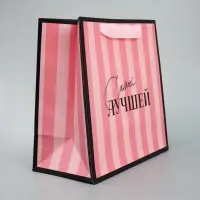 Пакет подарочный ламинированный квадратный, упаковка, &laquo;Лучшая&raquo;, 22&times;22&times;11 см