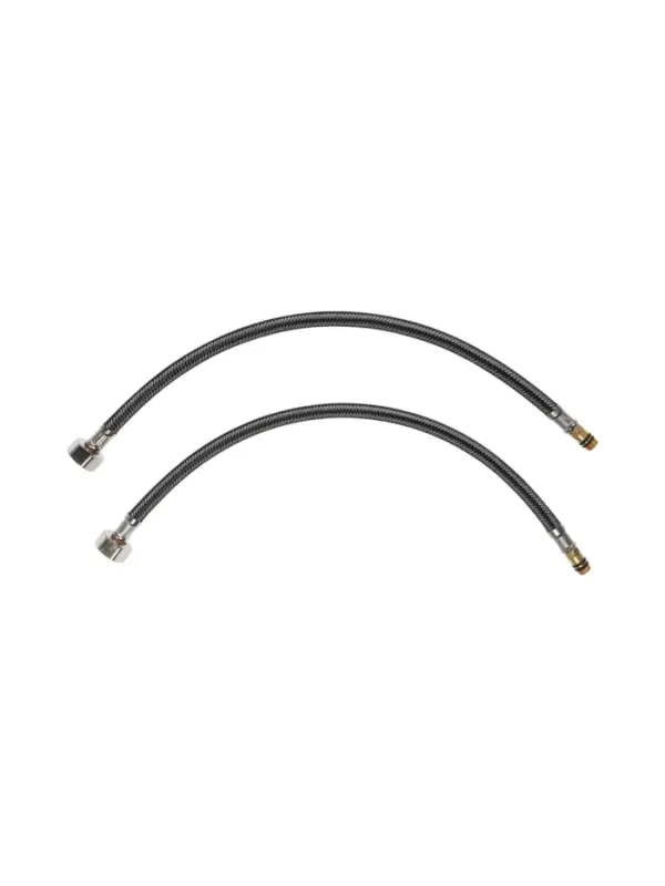 Смеситель для кухни ZEIN ZC2029, гибкий излив, кран-букса латунь 1/2", черный/хром