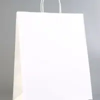Пакет крафт без печати 35×15×42 см белый