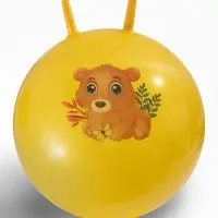 Мяч - прыгун с рожками ONLYTOP, d=55 см, цвет МИКС