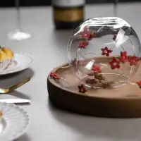 Гирлянда &laquo;Нить&raquo; 2 м роса с насадками &laquo;Цветок&raquo;, IP20, серебристая нить, 20 LED, батарейки ААх2 (нет в комплекте), свечение тёплое белое