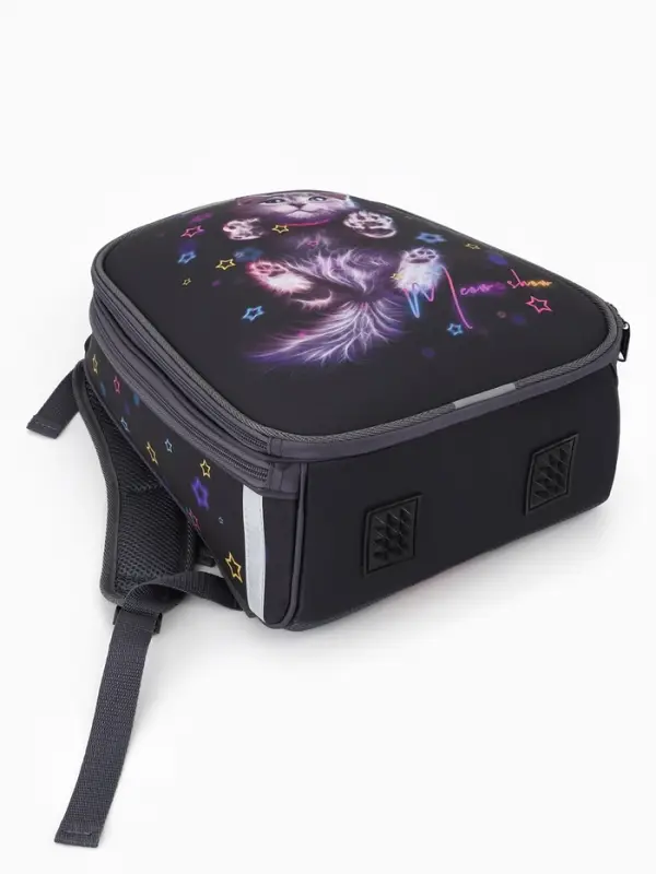 Рюкзак школьный для девочки &laquo;Звездочки&raquo;, Stavia, эргономичная спинка, 30&times;16&times;38 см, серый