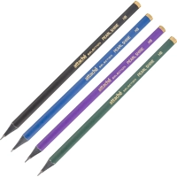 Карандаш чернографитный Pearl Shine HB б/ласт в асс