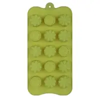 VETTA Форма силиконовая для шоколада и льда 15 ячеек, 21x10x1,6см "Шоколадка", 3 цвета