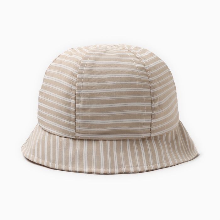 Панама детская Панама детская "Полосатик" MINAKU, цвет серый, р-р 46